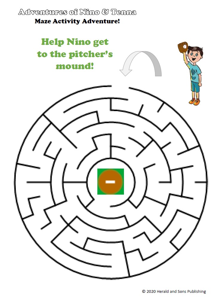 Nino Pitcher's Mound Maze Activity