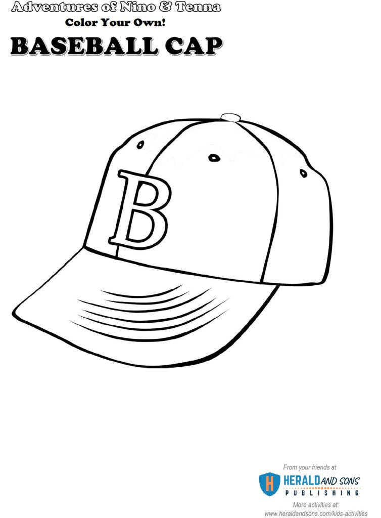 Baseball Cap Coloring B